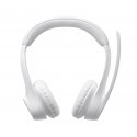 Logitech 981-001417 austiņas un brīvroku komplekts Bezvadu Birojs / zvanu centrs Bluetooth Balts