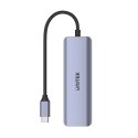 UNITEK uHUB Q4 USB 3.2 Gen 1 (3.1 Gen 1) Type-C 5000 Мбит/с Серый