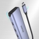 UNITEK uHUB Q4 USB 3.2 Gen 1 (3.1 Gen 1) Type-C 5000 Mbit/s Harmaa UNITEK uHUB Q4 USB 3.2 Gen 1 (3.1 Gen 1) Type-C 5000 Mbit/s Harmaa