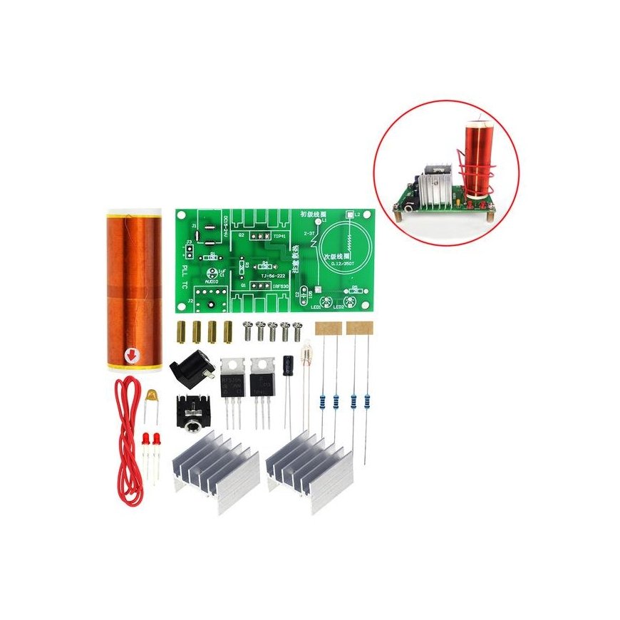 Electronics Kit - Mini Tesla Coil Plasma Speaker Kit – 2