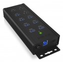 ICY BOX IB-HUB1703-QC3 USB 3.2 Gen 1 (3.1 Gen 1) Type-B 5000 Mbit/s musta ICY BOX IB-HUB1703-QC3 USB 3.2 Gen 1 (3.1 Gen 1) Type-B 5000 Mbit/s musta