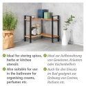 WENKO Lou Corner shelf Freestanding Bamboo, Metal Black, Wood WENKO Lou Corner shelf Freestanding Bamboo, Metal Black, Wood