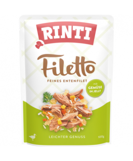 RINTI Филе утки с овощами - влажный корм для собак - 100г