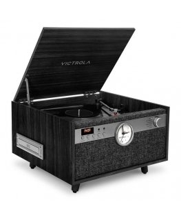Victrola Century Signature Garso grotuvas su diržine pavara Juoda