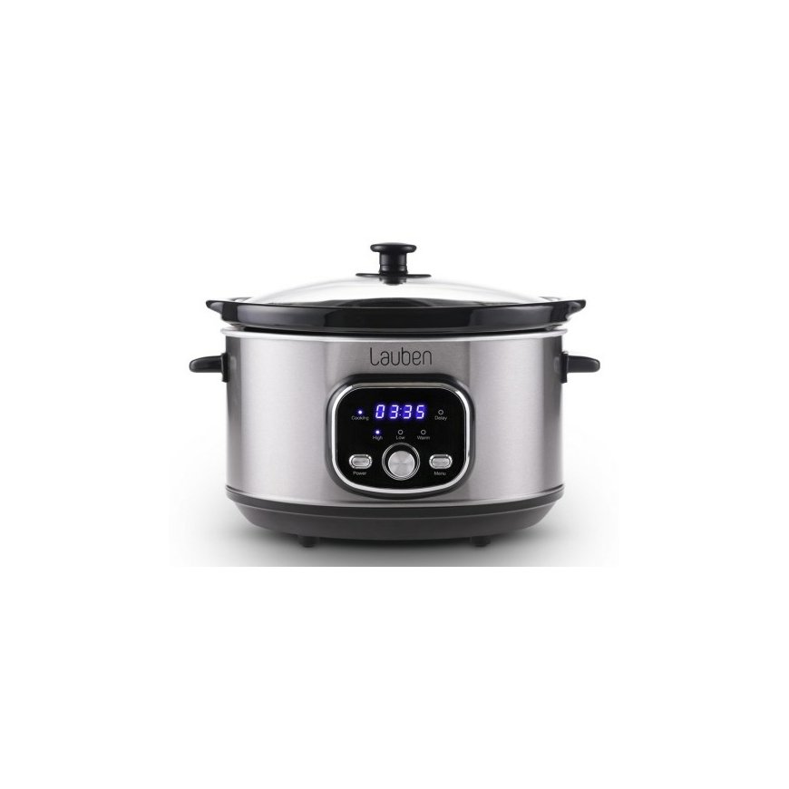 Lauben LBNSC3500SB медленноварка (крок-пот) 3,5 L 200 W Черный, Нержавеющая сталь