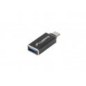 Lanberg AD-UC-UA-02 kabeļu spraudņu pāreja USB 3.0 Type C USB 3.0 Type A Melns