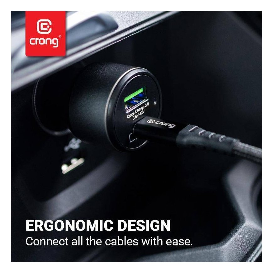 Crong CRG-PWRC-USBC63-BLK mobile device charger – 5