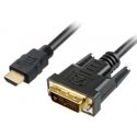 Sharkoon 1m, HDMI/DVI-D Juoda Sharkoon 1m, HDMI/DVI-D Juoda
