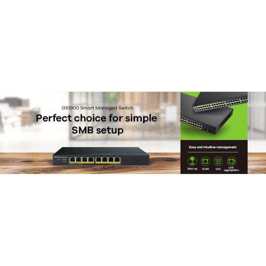 Zyxel GS1900-8 tīkla pārslēgs Vadīts Gigabit Ethernet (10/100/1000) Melns – 2