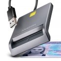 Axagon CRE-SM3T USB Smart card Flat kiipkaardilugeja Hoonesisene USB 2.0 Must