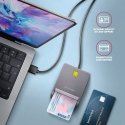 Axagon CRE-SM3T USB Smart card Flat älykortin lukijalaite Sisätila USB 2.0 musta