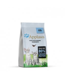 Applaws 5060122491389 kuivtoit kassile 400 g Kassipoeg Kana
