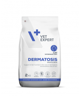 VET EXPERT Veterinaartoit Dermatoos Kass Part & Riis – kuiv kassitoit – 2 kg