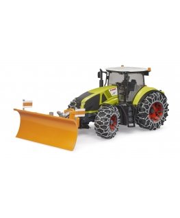 BRUDER Claas Axion 950 with Snow Chains and Plough Blade