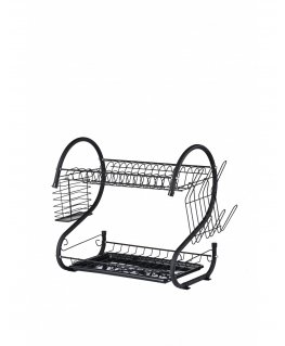 Astiankuivaaja Rosberg R53000H, Musta, 2 tasoa, 40x25x39cm