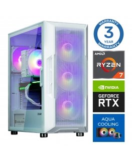 INTOP AQUA Ryzen 7 7700X 16GB DDR5 500SSD M.2 NVME RTX5050 8GB ei-OS
