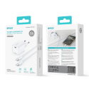 BWOO wall charger GaN 30W USB-C + USB-C - USB-C cable 60W white BWOO wall charger GaN 30W USB-C + USB-C - USB-C cable 60W white