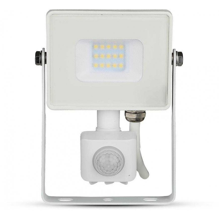 10W LED projektor V-TAC, 3000K (soevalge), liikumisensoriga, valge korpus, SAMSUNG LED kiip – 2