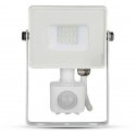 10W LED projector V-TAC, 3000K (warm white), with motion sensor, white housing, SAMSUNG LED chip 10W LED projector V-TAC, 3000K (warm white), with motion sensor, white housing, SAMSUNG LED chip
