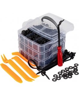 Auto klambrid, poldid, katte puhastusvahend, 650 tk. amio-04433