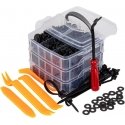 Automotive clips, pins, upholstery cleaner, 650 pcs. amio-04433 Automotive clips, pins, upholstery cleaner, 650 pcs. amio-04433