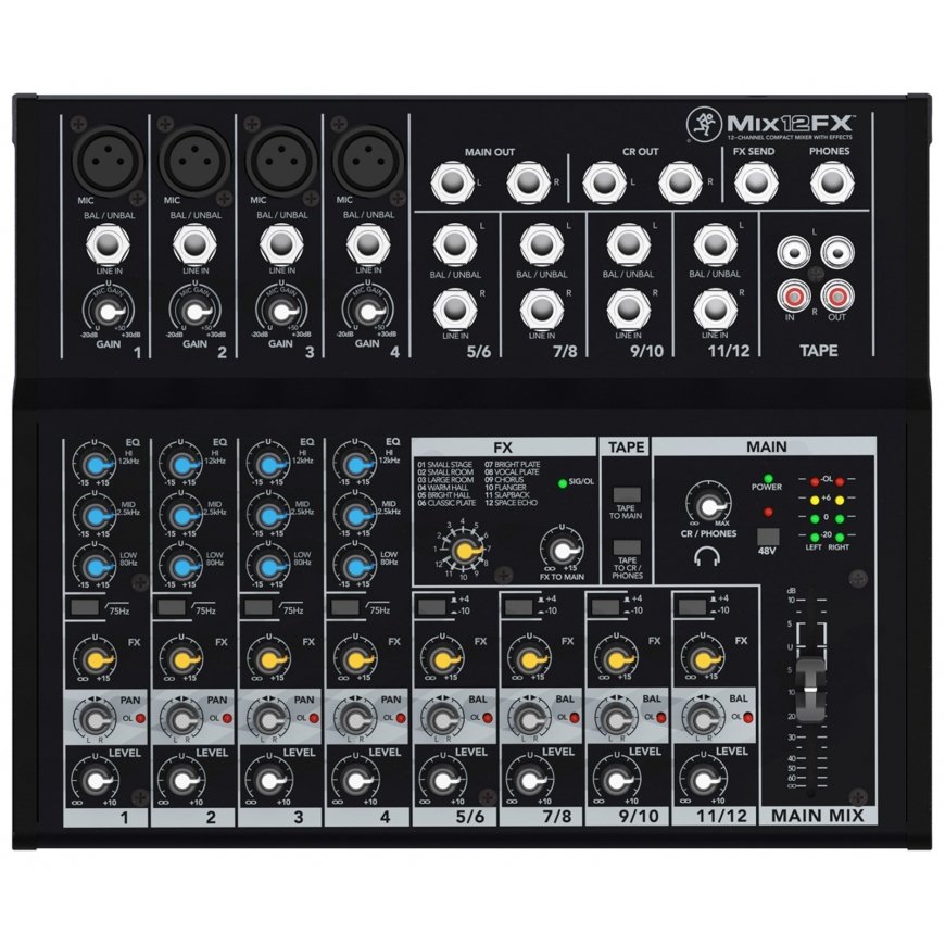 Mackie Mix12FX 12 kanāli 20 -