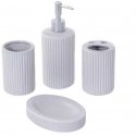 Bathroom Solutions Ceramic Bath Accessories Set, 4 pcs