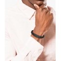 Lacoste Черный кожаный браслет Rokel 2040285 Lacoste Черный кожаный браслет Rokel 2040285