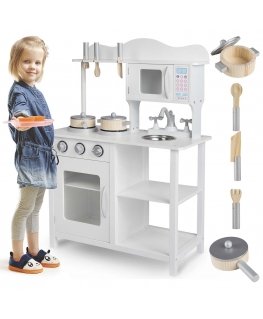 Wooden kitchen set with accessories Magic Rose