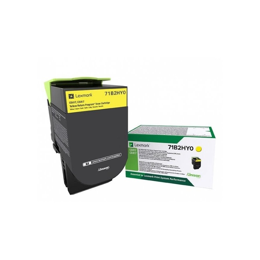 Lexmark 71B2HY0 tonerio kasetė 1 vnt Originalus Geltona
