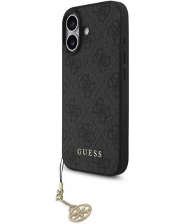 Guess 4G Charm kate on mõeldud Apple iPhone 17 Tone on Tone halli värvi