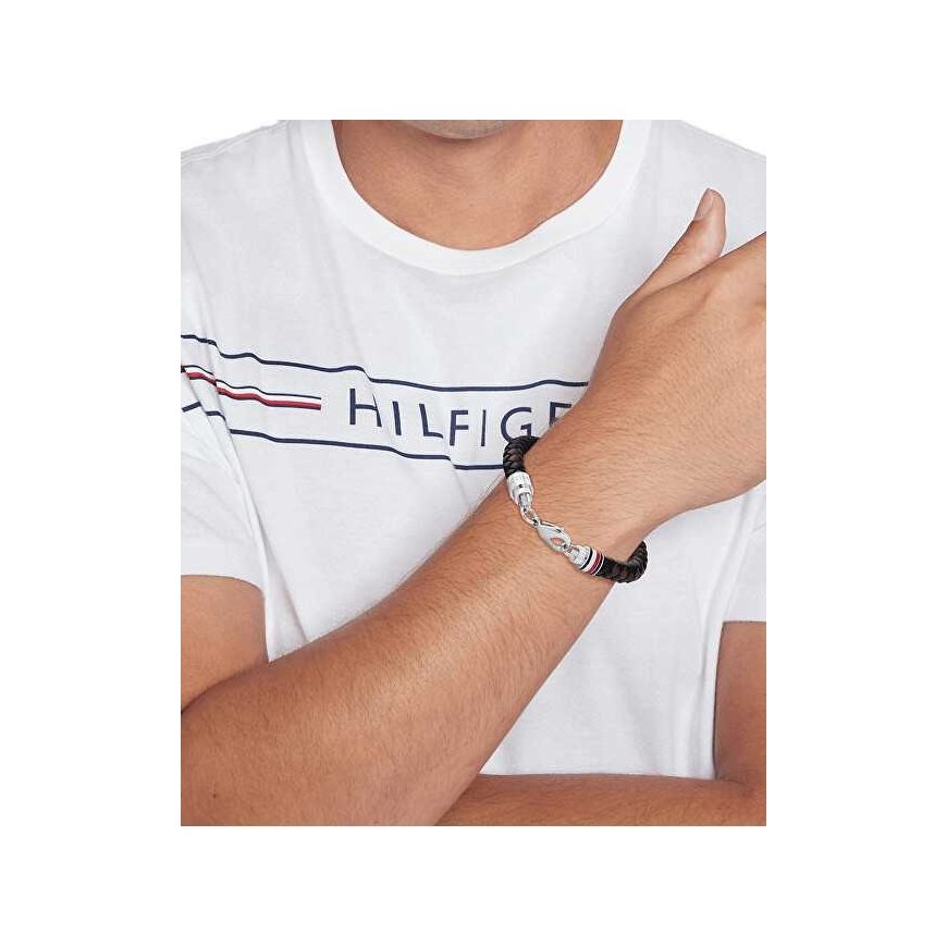 Tommy Hilfiger Modes vīriešu ādas aproce „Tyson 2790632“ – 2