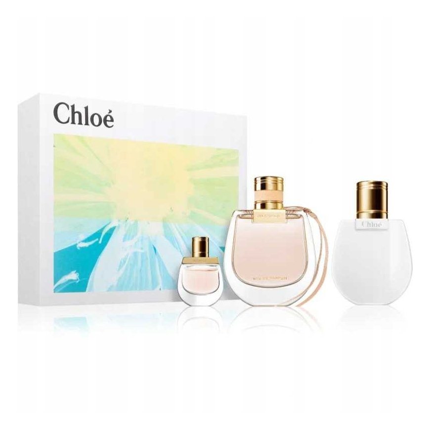 Chloe set eau de parfum spray 75ml + body lotion 100ml + eau de parfum 5ml