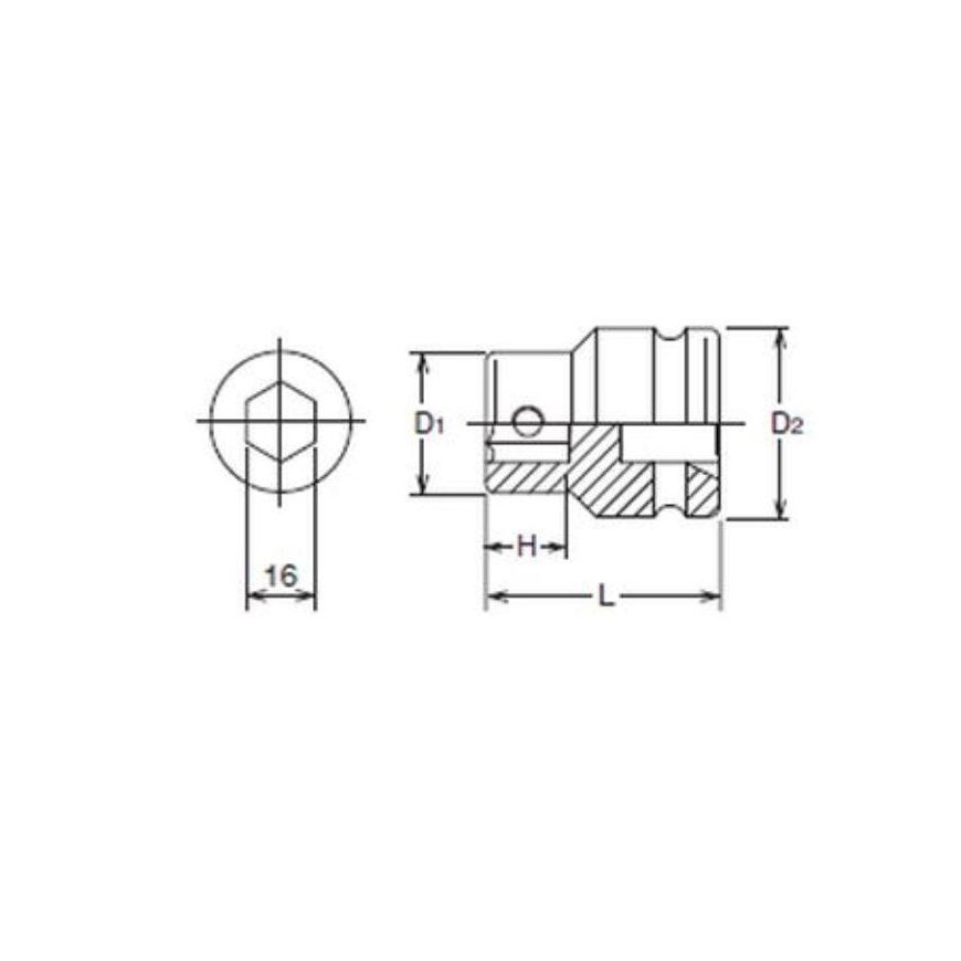 Impact socket holder KOKEN 1" – 4