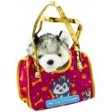 Lean Toys Pehmolelu Husky laukussa Lean Toys Pehmolelu Husky laukussa