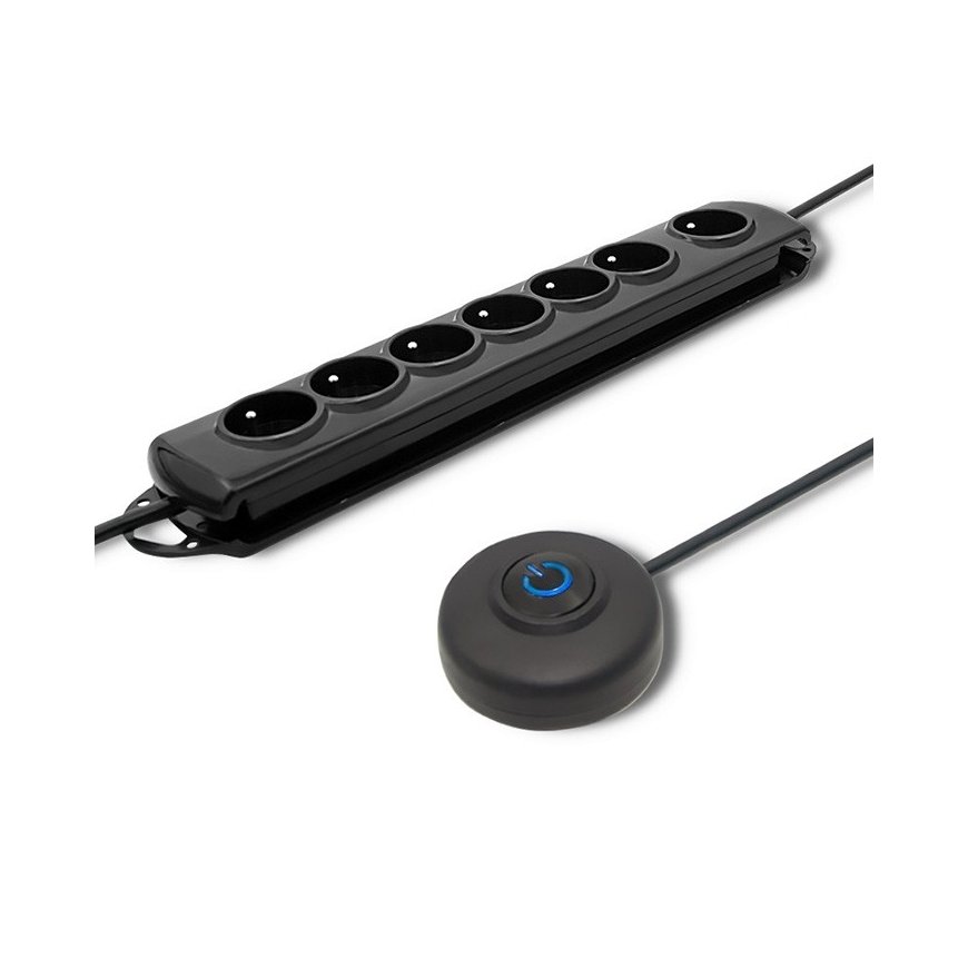 Qoltec 50171 pārsprieguma aizsargs Melns 7