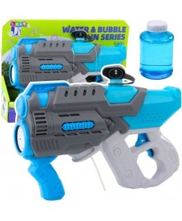 Lean Toys Toy water and bubble gun blue-gray