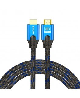 Savio CL-143 HDMI-kaabel 3 m HDMI tüüp A (Standard) Must, Sinine