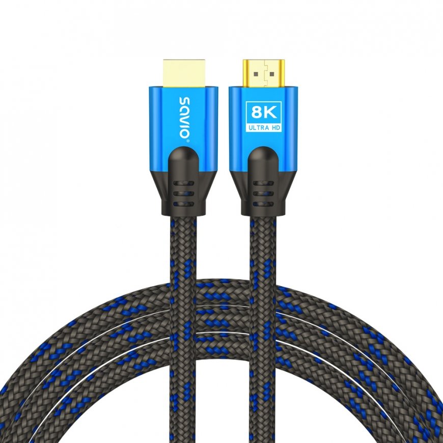 Savio CL-143 HDMI cable 3 m HDMI Type A (Standard) Black, Blue