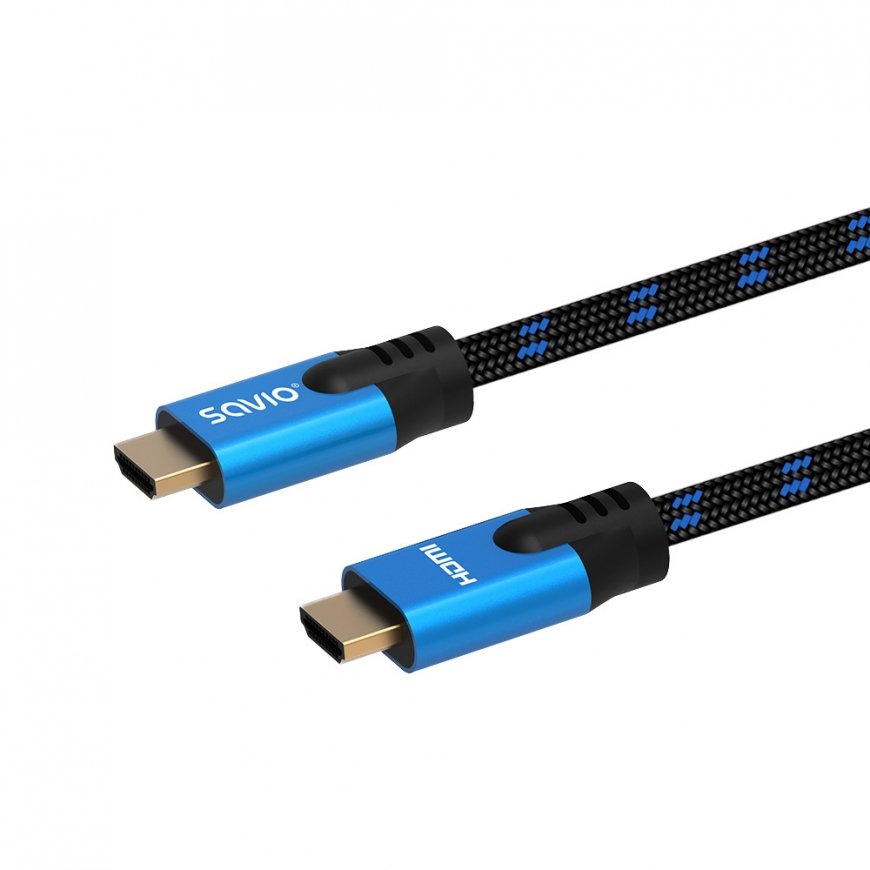 Savio CL-143 HDMI kabelis 3 m HDMI Type A (Standard) Melns, Zils – 2