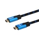 Savio CL-143 HDMI kabelis 3 m HDMI A tipo (standartinis) Juoda, Mėlyna Savio CL-143 HDMI kabelis 3 m HDMI A tipo (standartinis) Juoda, Mėlyna