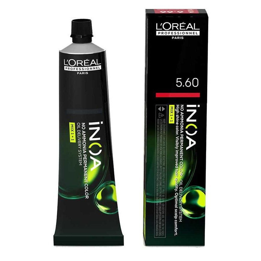 Profesionālie matu krāsošanas līdzekļi "L'oreal Professionnel Inoa bez amonjaka pastāvīgā krāsa" 5,60 60g – 2