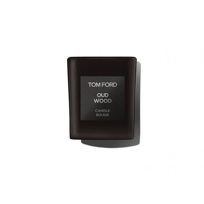 TOM FORD Oud Wood Candle vahaküünal Ümmargune Must 1 tk