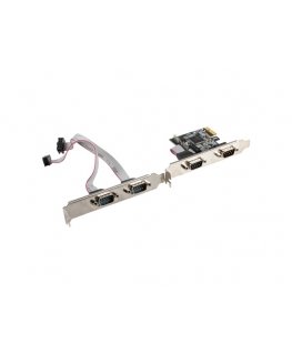 Lanberg PCE-DB9-004 интерфейсная карта/адаптер Внутренний PCIe