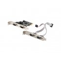 Lanberg PCE-DB9-004 интерфейсная карта/адаптер Внутренний PCIe