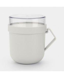 Brabantia Make & Take Apaļš Krūze 0,6 L Gaiši Pelēks 1 pcs