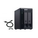 QNAP TR-002 cieto disku uzglabāšanas sistēma HDD/SSD korpuss Melns 2.5/3.5" QNAP TR-002 cieto disku uzglabāšanas sistēma HDD/SSD korpuss Melns 2.5/3.5"