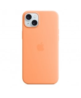 Apple iPhone 15 Plus Silicone Case with MagSafe - Orange Sorbet