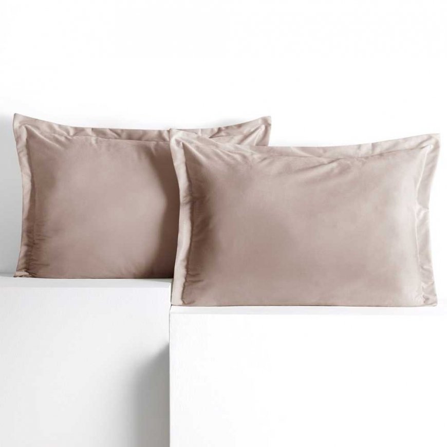 RESTILO dekoratiivne padjapüür VELVET, värv helesandivärvi, stiil glamuur, materjali tüüp - tekstiilveluur, 50x70 – 2