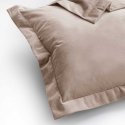 RESTILO dekoratyvinis pagalvės užvalkalas VELVET, spalva šviesiai smėlio spalvos, stilius glamūringas, medžiagos tipas - tekstil
